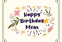 5 Best Printable Birthday Cards For Mom – Printablee regarding Mom Birthday Card Template