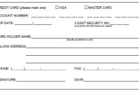 5 Credit Card Form Templates - Free Sample Templates in Order Form With Credit Card Template