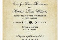 51 Printable Invitation Card Format Wedding Now in Sample Wedding Invitation Cards Templates