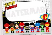 6 Best Superhero Printable Birthday Cards – Printablee regarding Superhero Birthday Card Template