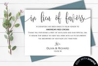 6+ Wedding Donation Card Templates – Photoshop, Illustrator with Donation Cards Template