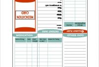 7+ Medication Card Templates – Doc, Pdf | Free & Premium with Med Card Template