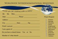 8 Church Connection Card Templates – Evangelismcoach pertaining to Church Visitor Card Template