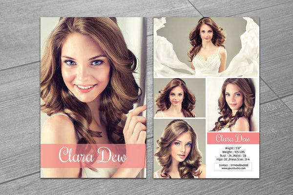 8+ Comp Card Templates - Free Sample, Example, Format in Download Comp Card Template