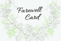 8+ Free Farewell Card Templates – Invitation, Graduation with regard to Farewell Card Template Word