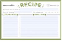 8+ Free Recipe Card Templates (Print To Use) – Word Excel Fomats with Microsoft Word Recipe Card Template