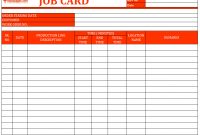 83 How To Create Job Card Template Pdf Templates For Job in Sample Job Cards Templates