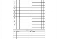 9+ Baseball Line Up Card Templates – Doc, Pdf, Psd, Eps inside Free Baseball Lineup Card Template