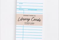 9+ Library Card Templates – Psd, Eps | Free & Premium Templates with Library Catalog Card Template