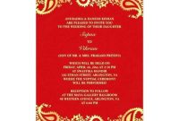 96 Printable Indian Wedding Invitation Card Design Blank within Indian Wedding Cards Design Templates
