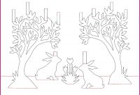 A Wonderful, Free Bunny Pop-Up Card Template | Pop Up Card in Pop Up Tree Card Template