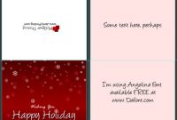 A2 Size Half Fold Greeting Card Cover Actions | Cover throughout A2 Card Template
