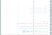 A4 Tri-Fold Table Talker Template | Photo Page for Tri Fold Tent Card Template