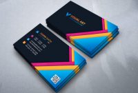 Abstract Colorful Business Card Template intended for Buisness Card Templates