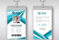 Abstract Corporate Id Card Design Template | Id Card intended for Company Id Card Design Template