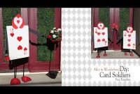 Alice In Wonderland Diy / Queen Of Heart Card Soldiers in Alice In Wonderland Card Soldiers Template