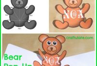 Bear Pop Up Card Tutorial – Craftulate | Card Tutorial, Pop with regard to Teddy Bear Pop Up Card Template Free