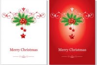 Beautiful Christmas Cards Vector Free Vector In Adobe for Adobe Illustrator Christmas Card Template