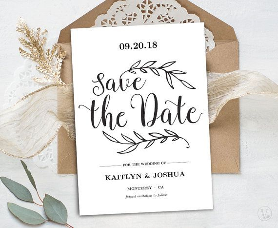Beautiful Save The Date Card Template. This Is An Instant in Save The Date Cards Templates