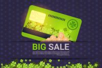 Big Sale For St. Patrick Day Holiday Template Credit Card throughout Credit Card Templates For Sale