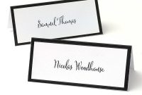 Black Border Printable Place Cards with Gartner Studios Place Cards Template