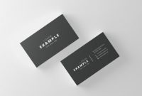 Black & White Business Card Template within Buisness Card Template