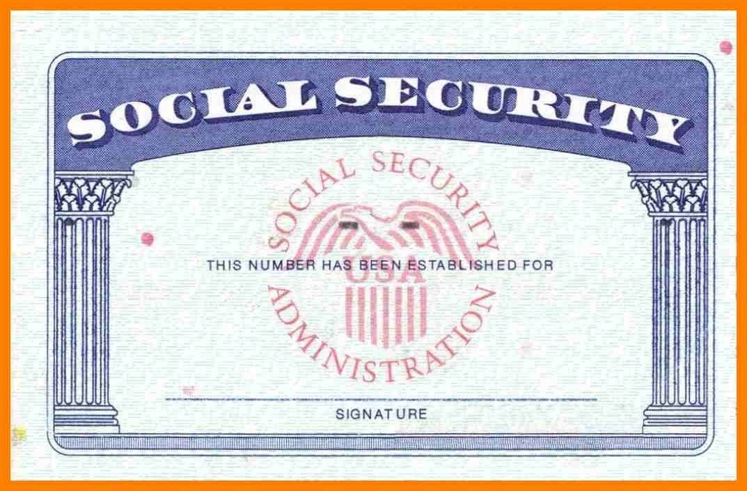 Blank Social Security Card Template Download Blank Social with Fake Social Security Card Template Download