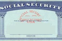 Blank Social Security Card Template | Social Security Card in Ssn Card Template