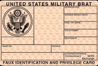 Browse Our Example Of Free Blank Military Id Card Template regarding Mi6 Id Card Template