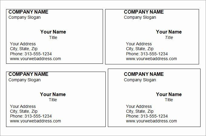 Business Card Template Free Printable Luxury 44 Free Blank within Free Template Business Cards To Print