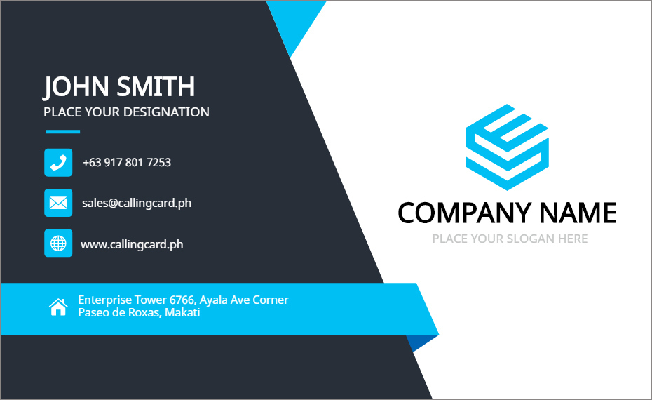 Business Card Template Free Vector – Personalized Design in Template For Calling Card