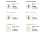 Business Card Templates For Microsoft Word – Free Printable for Word Template For Business Cards Free