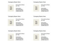 Business Card Templates For Microsoft Word – Free Printable in Blank Business Card Template Microsoft Word
