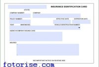 Car Insurance Card Template Download Fotorise Intended For inside Auto Insurance Card Template Free Download