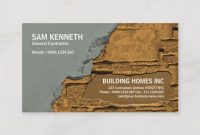 Cementing Brick Plastering Construction Manager Business pertaining to Plastering Business Cards Templates