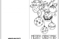 Christmas Card Printable Coloring Pages - Christmas regarding Printable Holiday Card Templates