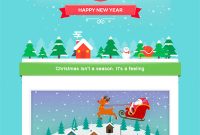 Christmas Email Templates For The Upcoming Holiday Mailing inside Holiday Card Email Template