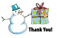 Christmas Thank You Clipart – 65 Cliparts with Christmas Thank You Card Templates Free