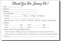 Church Visitor Card Template – New Business Template In 2020 for Church Visitor Card Template