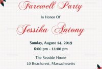 Classic Farewell Party Invitation Template | Farewell in Farewell Invitation Card Template