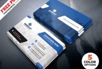 Clean Business Card Templates Psd - Free Download | Arenareviews inside Name Card Template Psd Free Download