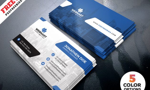 Clean Business Card Templates Psd – Uxfree with Psd Name Card Template