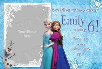 Cmartistry : Frozen Anna, Elsa And Olaf Birthday Invitations for Frozen Birthday Card Template