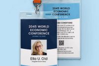 Conference Event Id Card Template – Word | Psd | Indesign intended for Conference Id Card Template