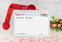Cookie Exchange Party {Free Printables} – How To Nest For pertaining to Cookie Exchange Recipe Card Template