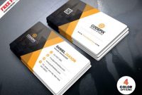 Corporate Business Card Template Psd – Free Download with regard to Psd Name Card Template