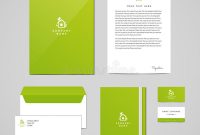 Corporate Identity Eco Design Template. Documentation For in Business Card Letterhead Envelope Template
