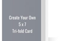 Create Your Own 5X7 Tri-Fold Card | Create Your Own Templates for Three Fold Card Template