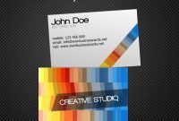 Creative Business Card Template Free Vector In Encapsulated throughout Business Card Template Open Office