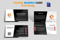 Creative Folded Business Card Vol-3 | Folded Business Cards throughout Fold Over Business Card Template